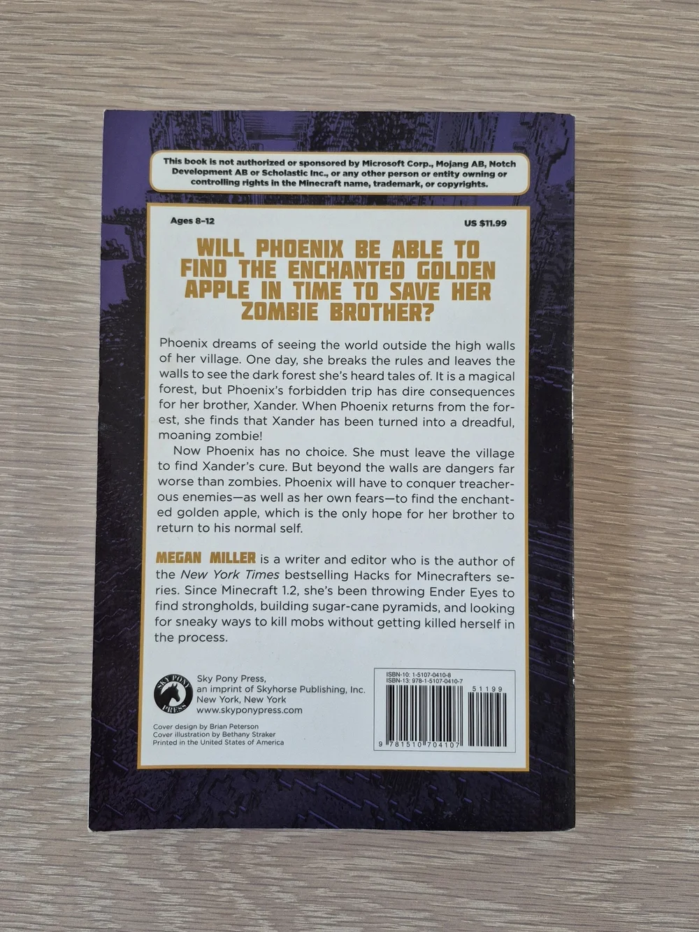 Megan Miller Quest for the Golden Apple Paperback - Purple